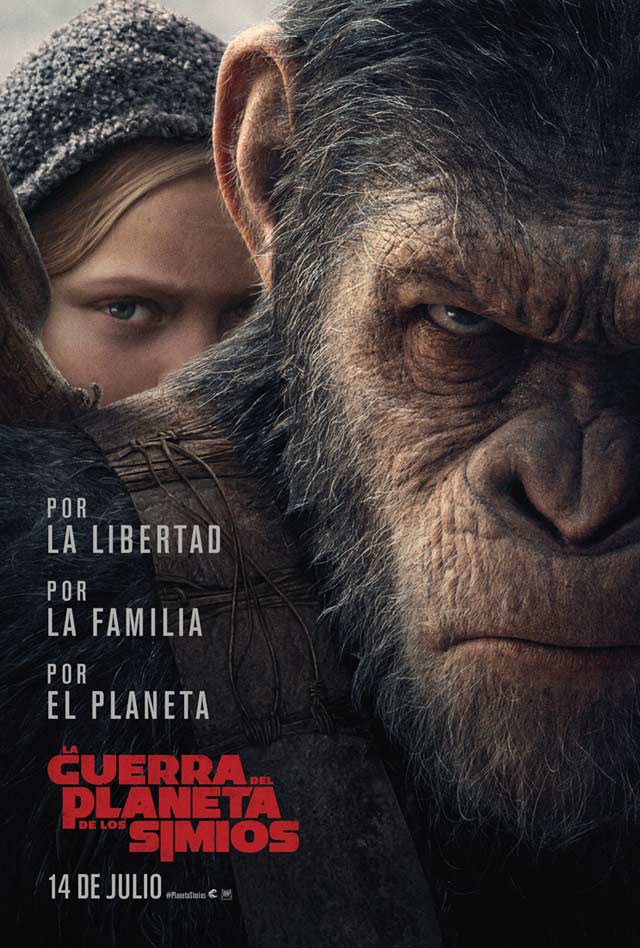 Película La guerra del planeta de los simios en Cantones Cines de A Coruña