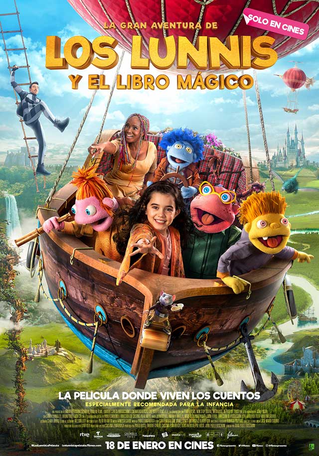 Película La gran aventura de los Lunnis y el libro mágico en Cantones Cines de A Coruña