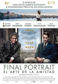 Película Final portrait en Cantones Cines de A Coruña
