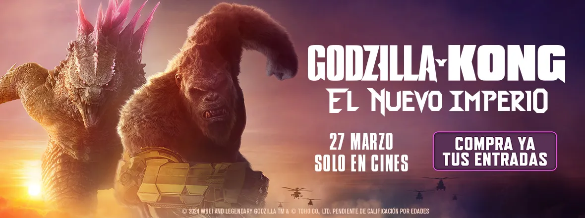 Película destacada Godzilla y Kong: El nuevo imperio en Cantones Cines de A Coruña