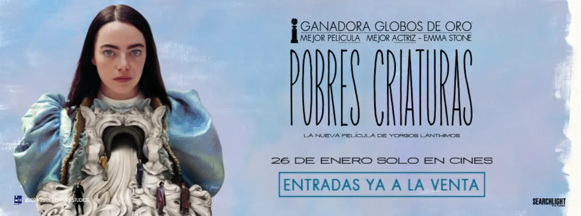 Película destacada Pobres criaturas en Cantones Cines de A Coruña
