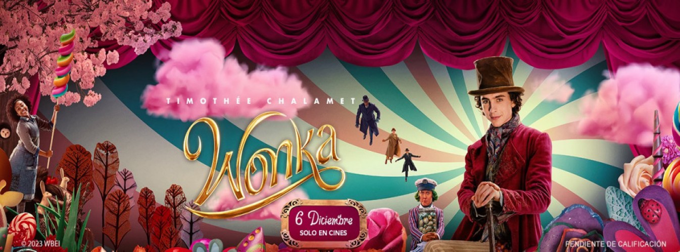 Película destacada Wonka en Cantones Cines de A Coruña